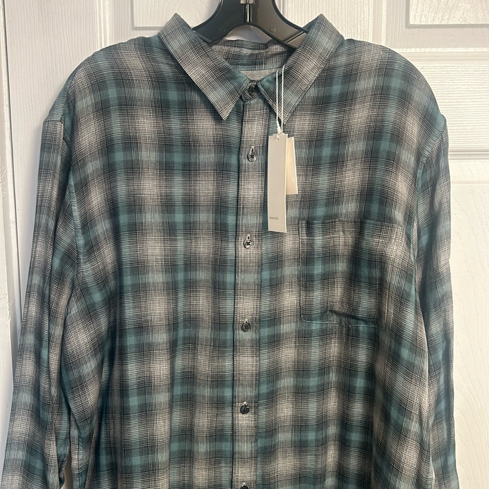 Vince Plaid Button Up